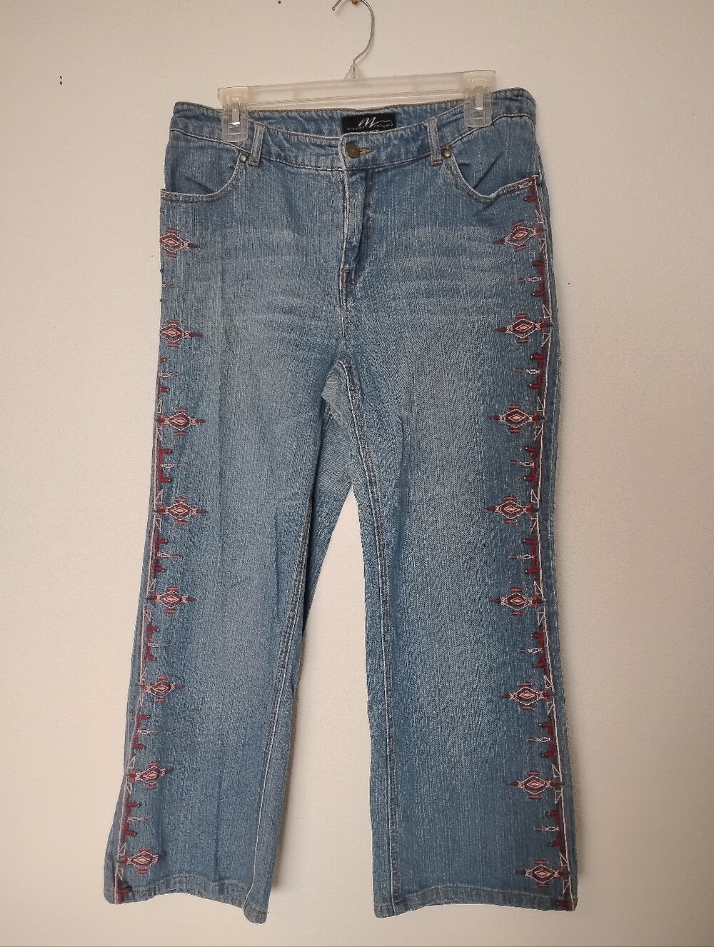 Midnight Velvet Embroidered Straight Leg Jeans